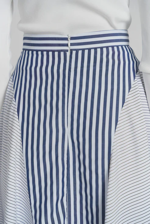 Samos Skirt- Blue Stripe - Image 3