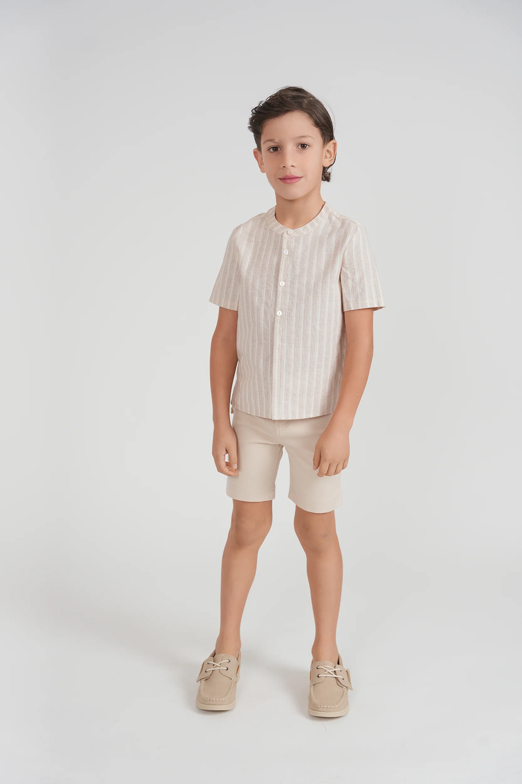 Boys Shirt- Sandstorm/Natural
