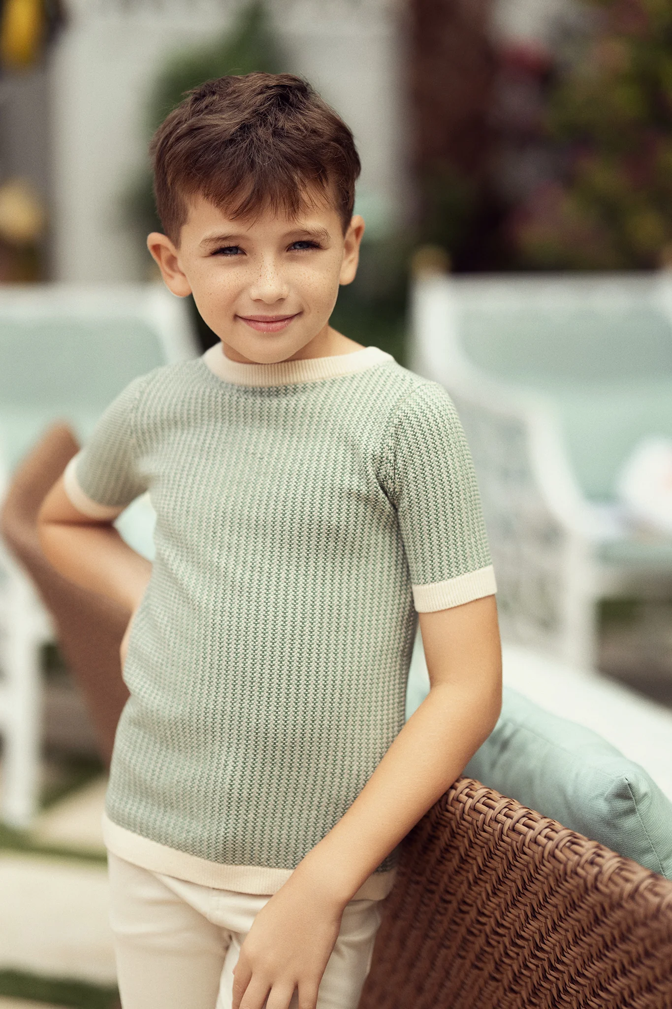 Boys Pullover- Dark Sage