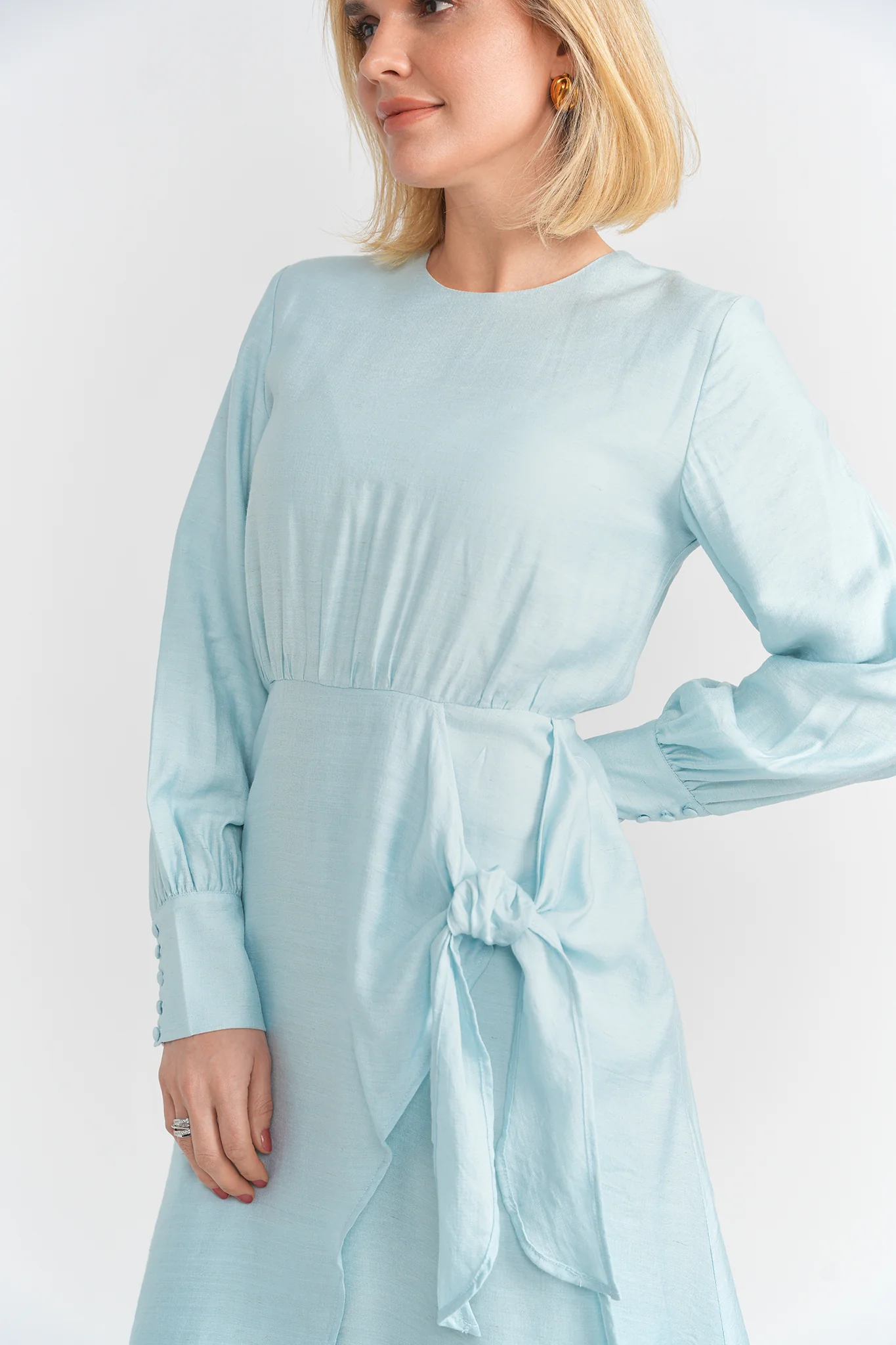 Ladies Dress- Blue - Image 2