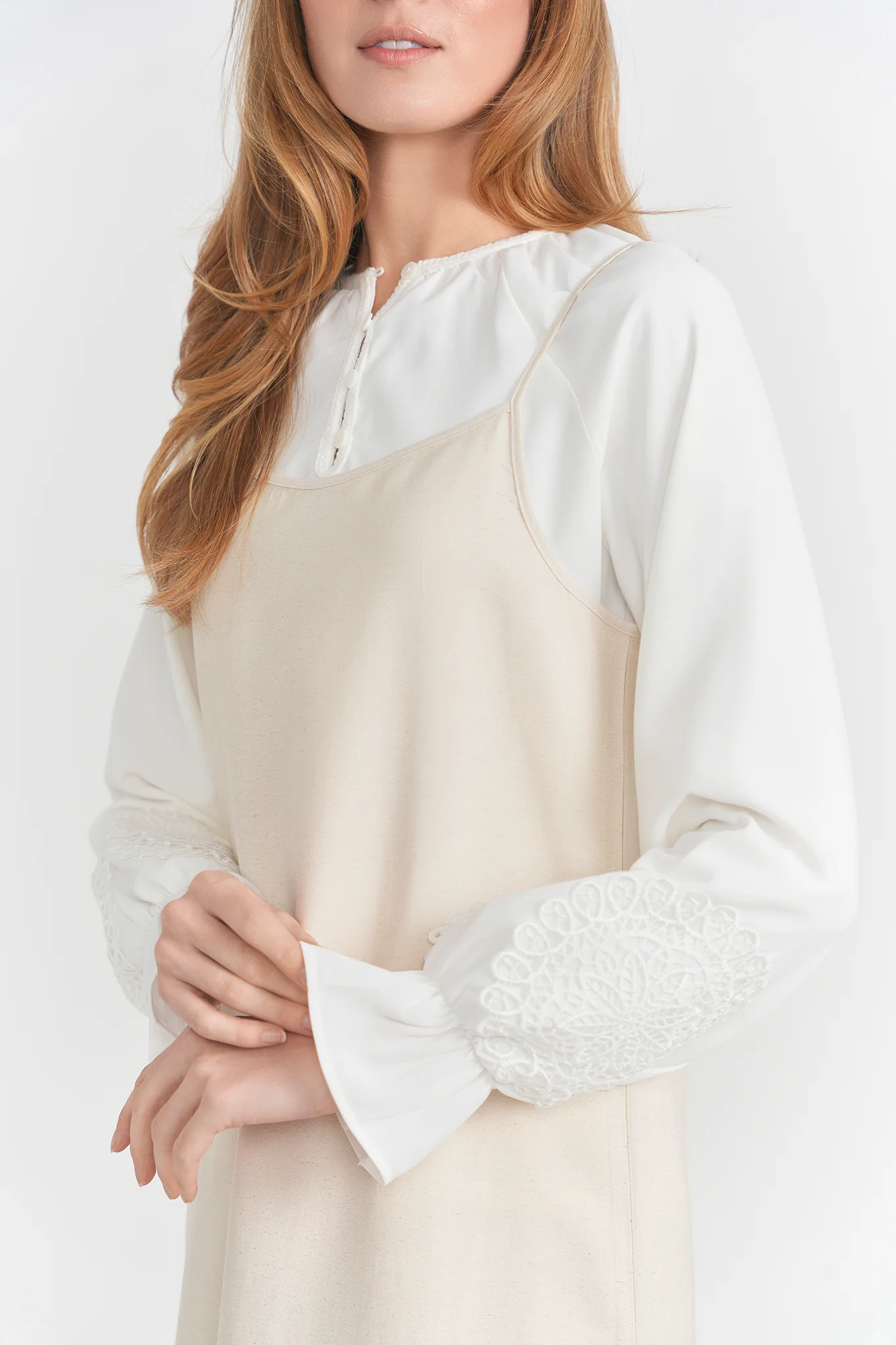 Ladies Dress- Natural - Image 2