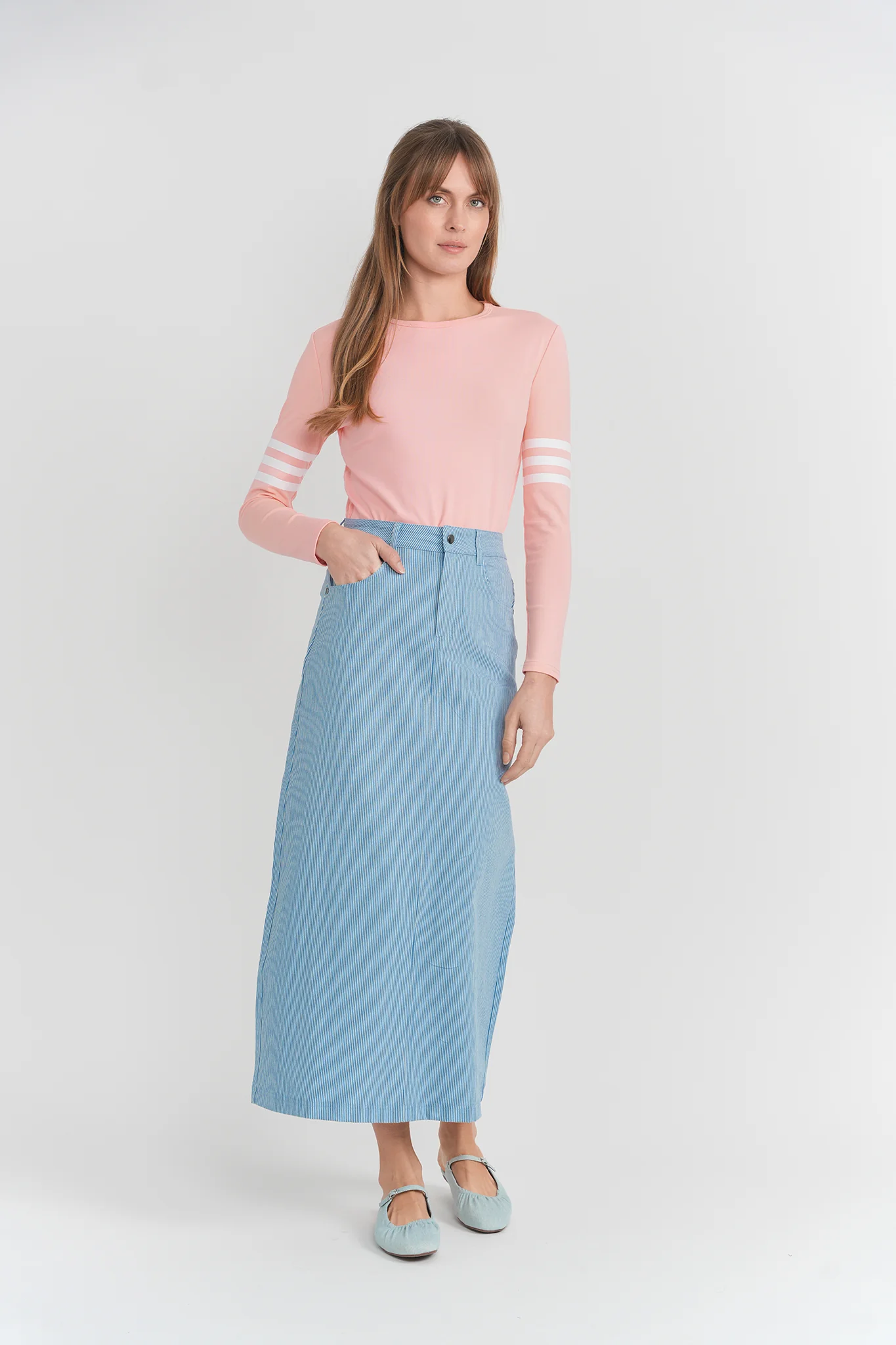 Ladies Pullover- Apricot