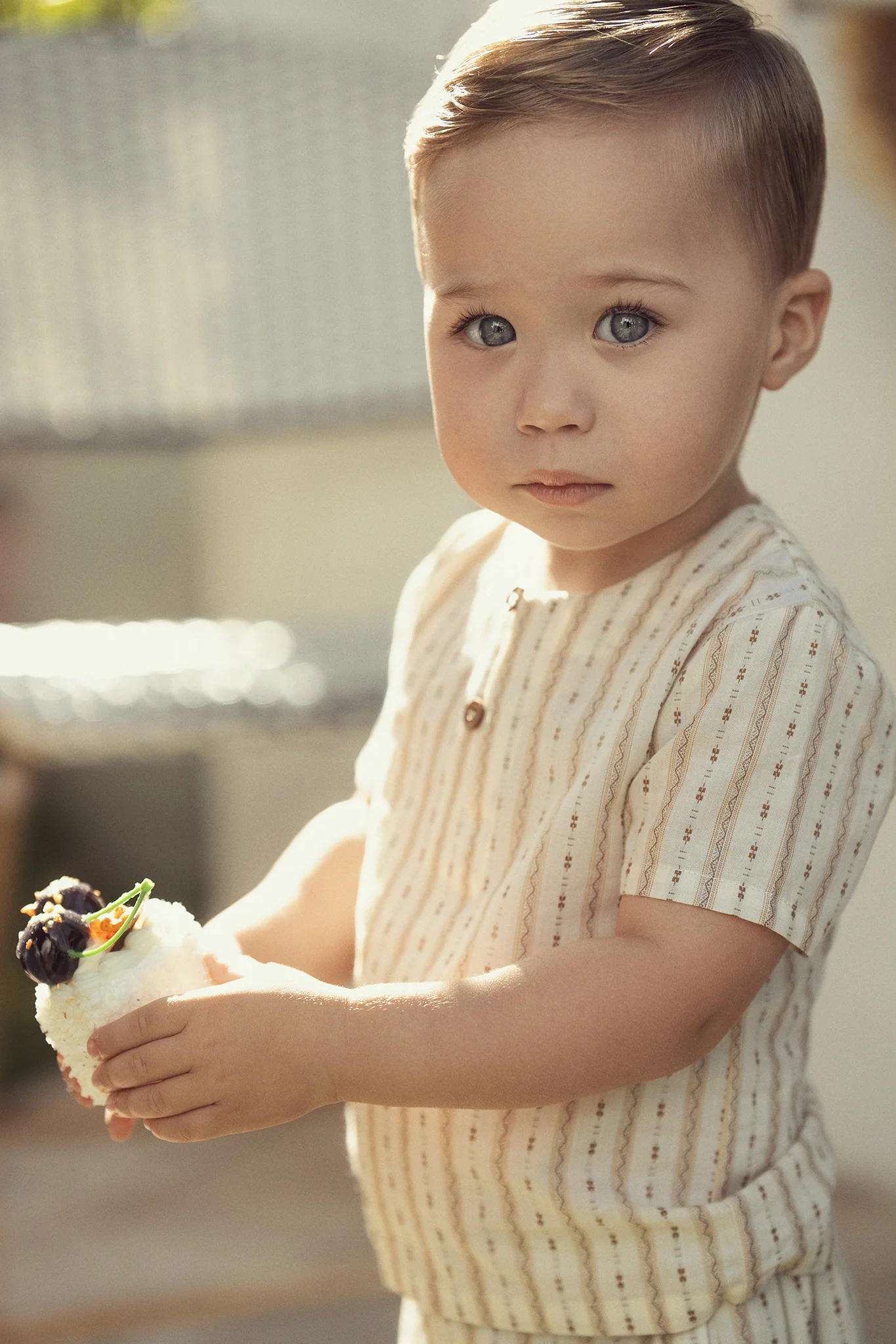 2pc Boys Set- Beige - Image 3