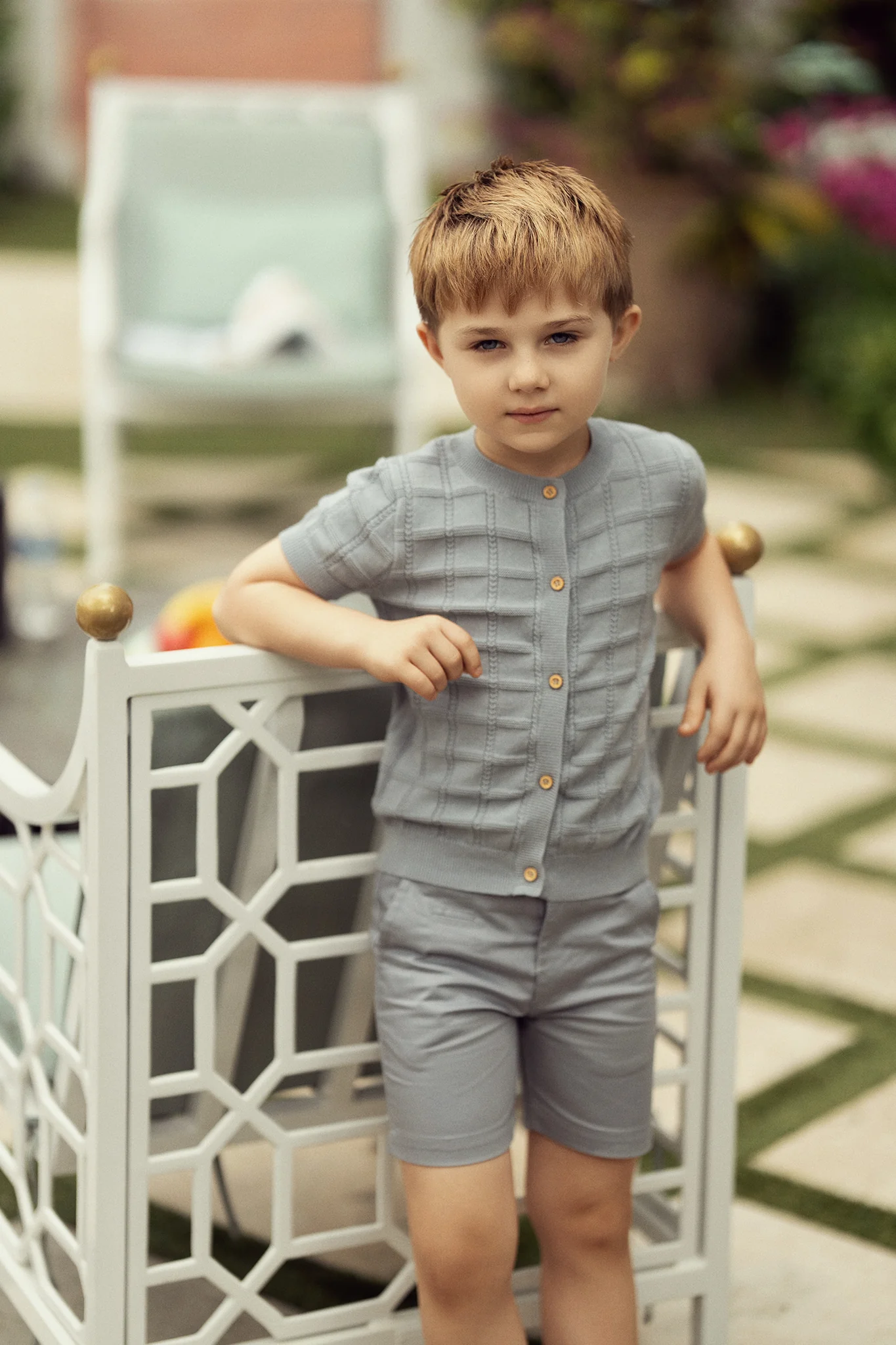 Boys Pullover- Dusty Blue