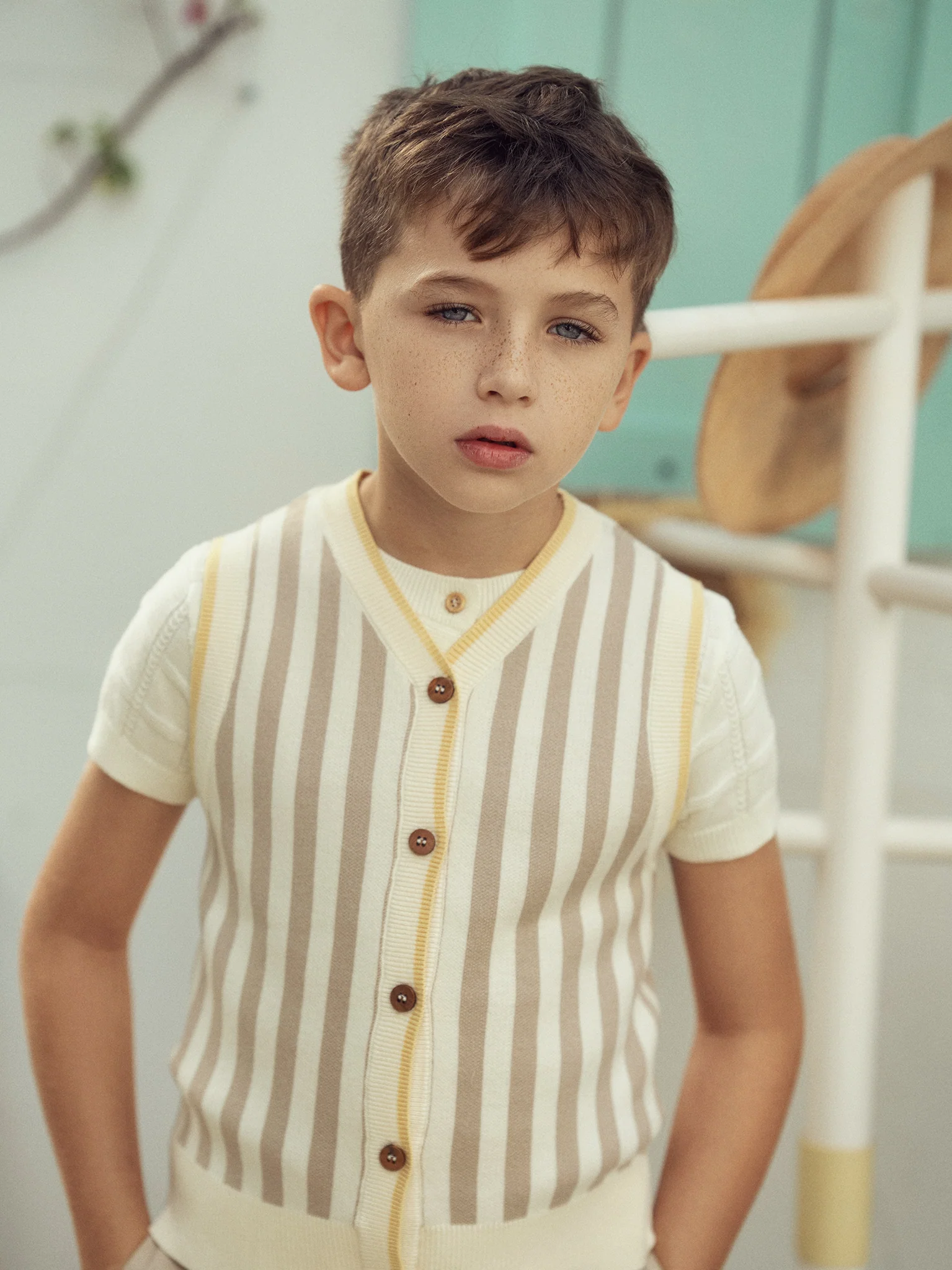 Boys Pullover- Ivory