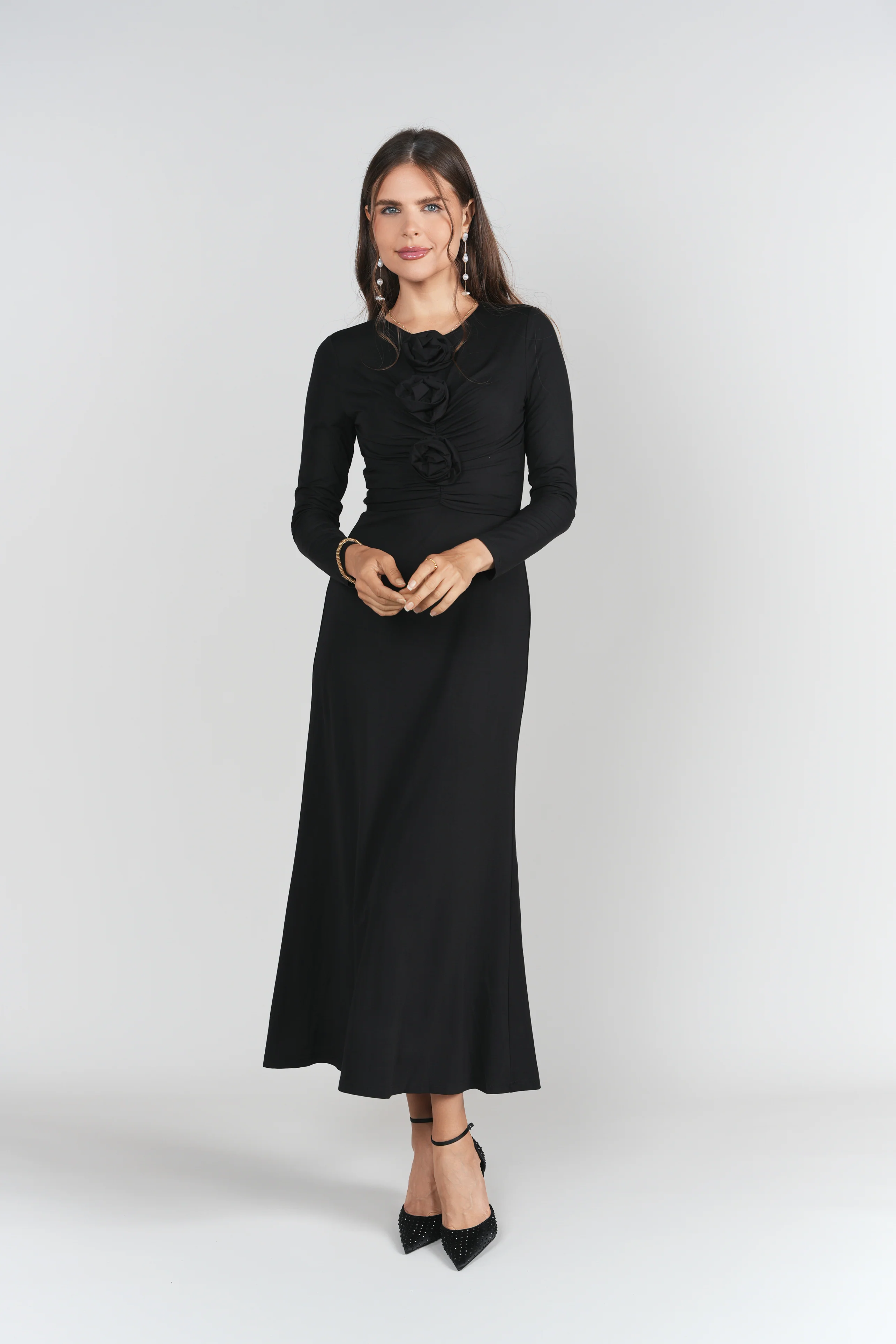 Shanna Dress in Jersey - Black - Image 2