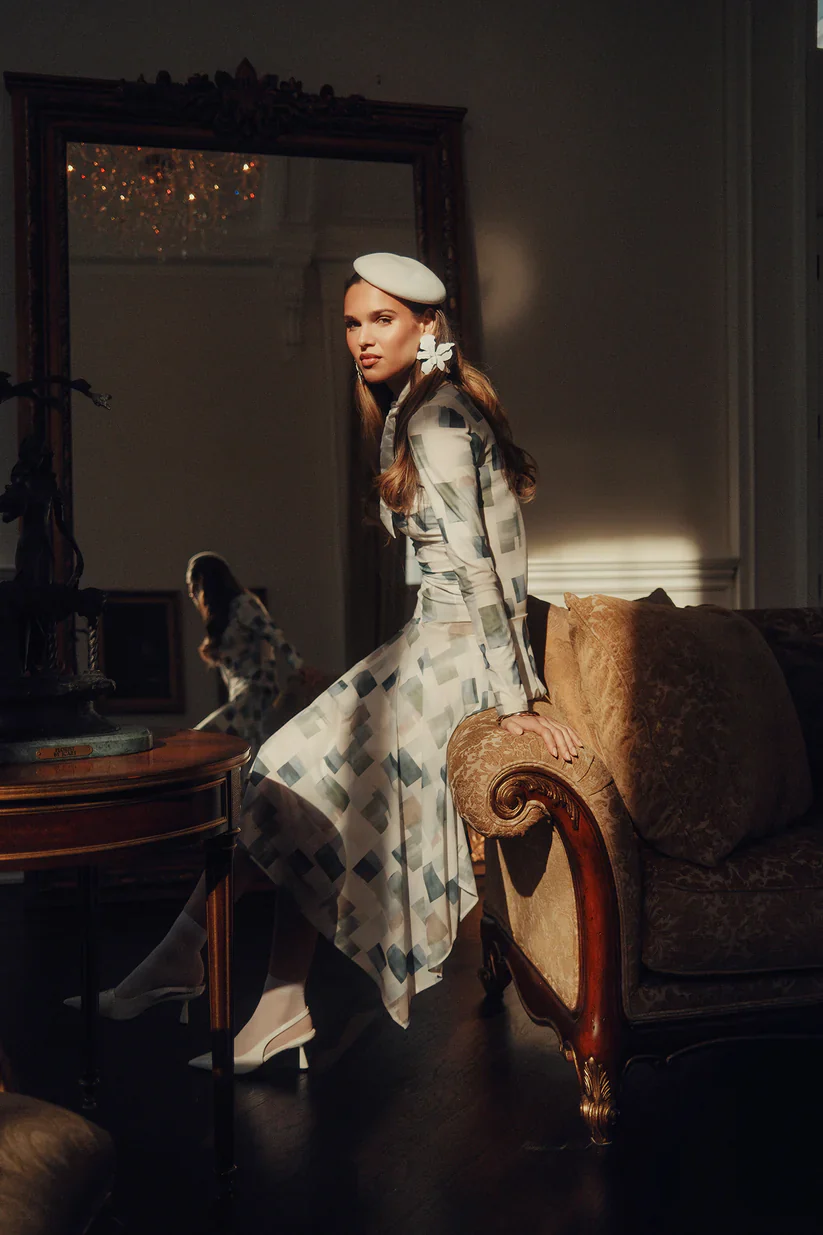 Liora Dress- Meadow Tile