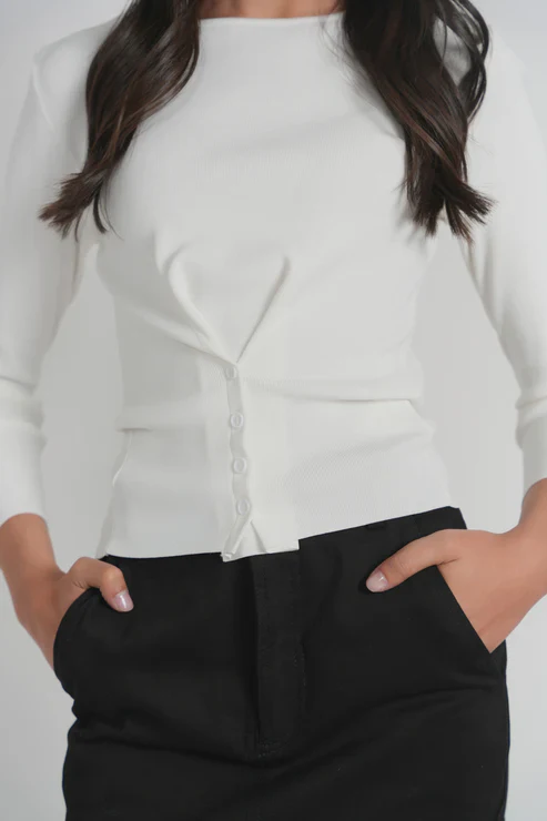 Sintra Top- Cream - Image 2