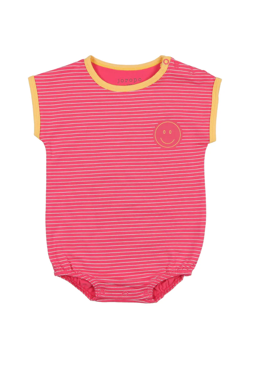 Smiley Stripe Boxy Romper
