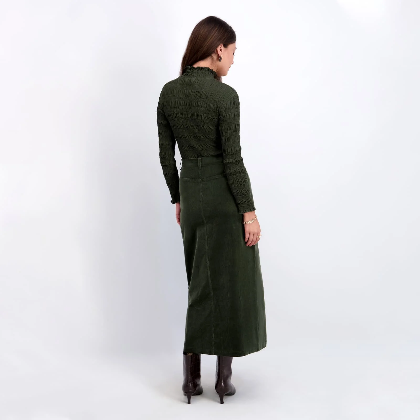 Smocked Top- Green - Image 3