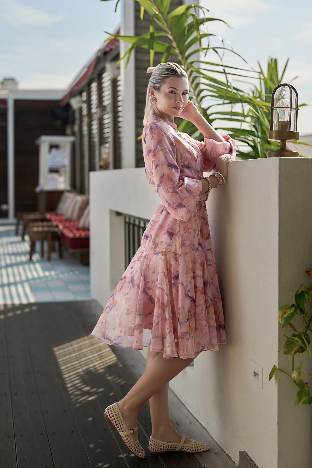 Sophie Dress Chiffon- Pastel Florals - Image 3