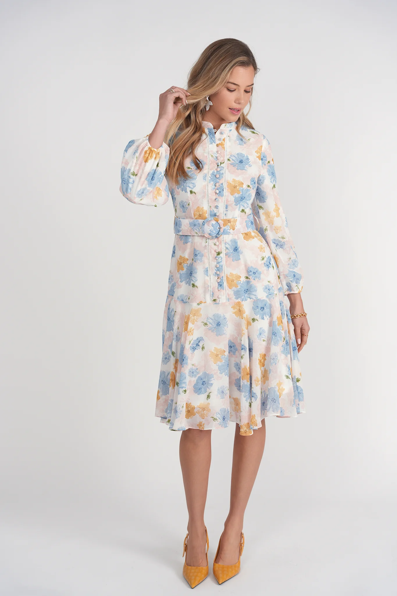 Sophie Dress- Pastel Flowers - Image 3