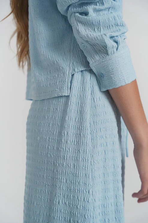 St Barth's Skirt- Sky Ripple - Image 2