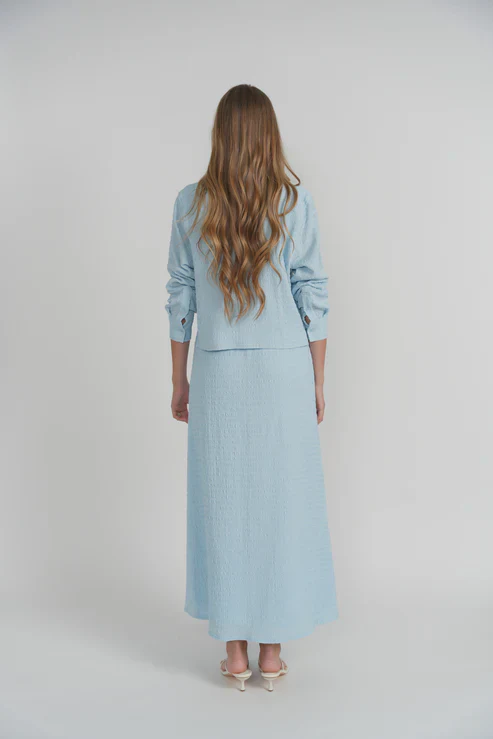 St Barth's Skirt- Sky Ripple - Image 3