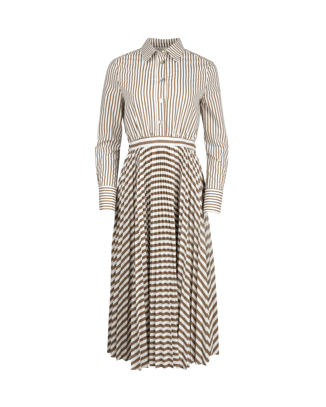 Stripe Button Dress- Stripe - Image 2