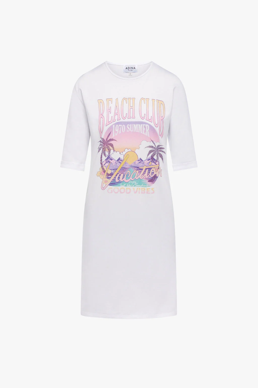 T-shirt Knee-Length Dress- Beach Club - Image 3
