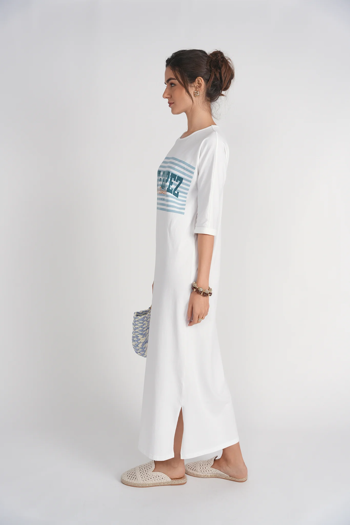 T-shirt Midi Dress- St Tropez - Image 3