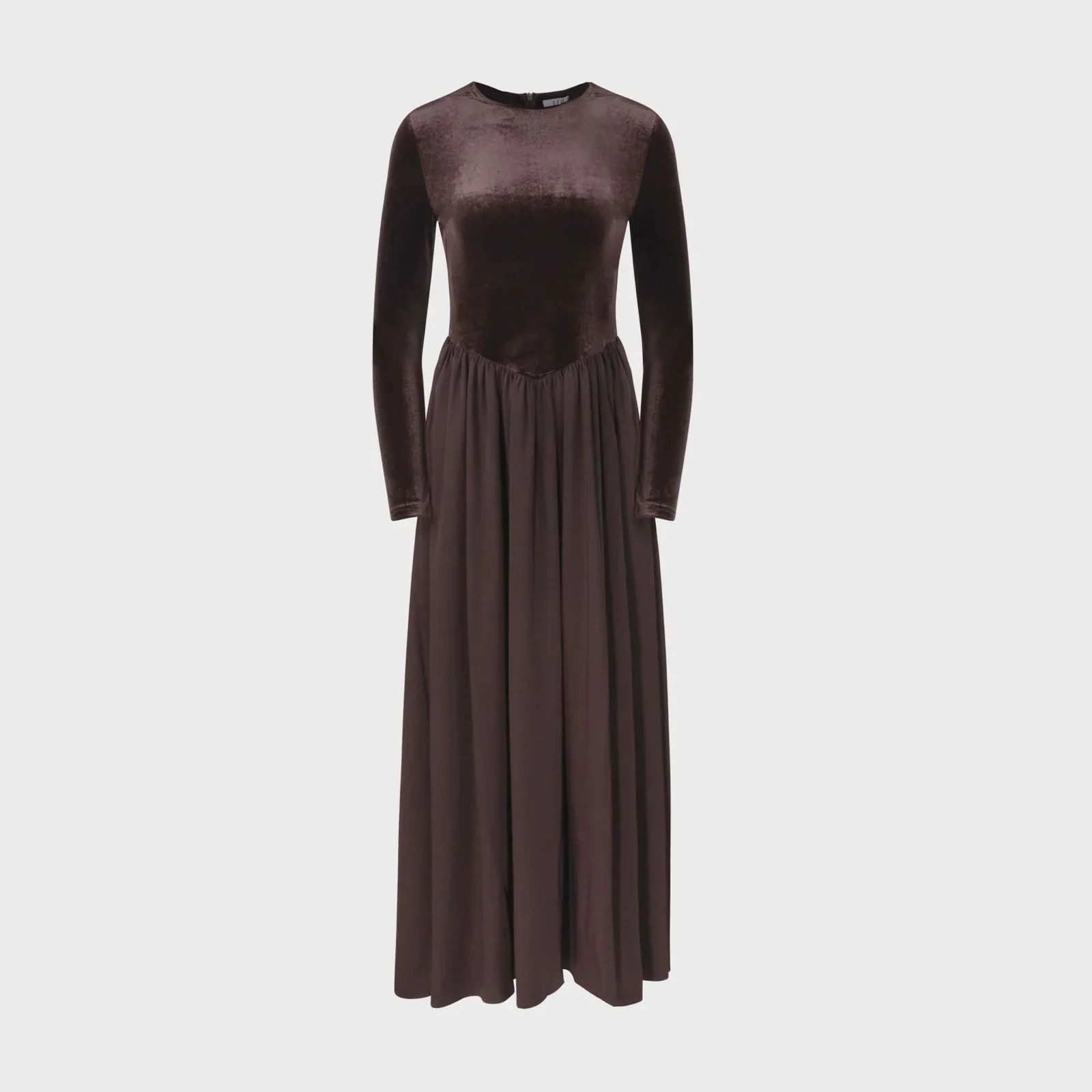 The V Maxi Dress- Brown