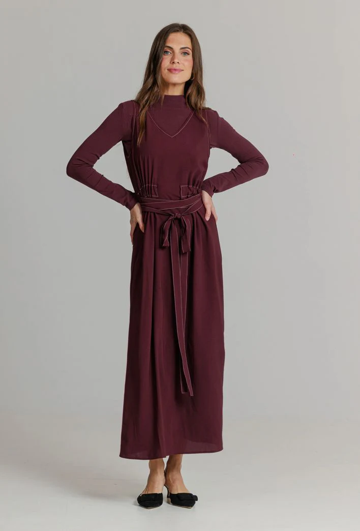 The Wrap Jumper- Plum
