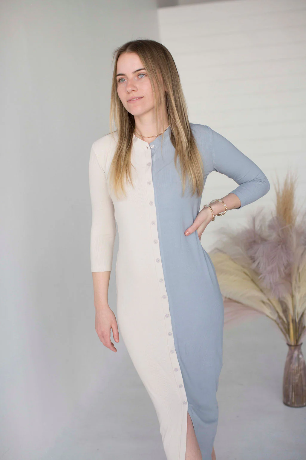 Two-Tone Ribbed Midi - Image 2