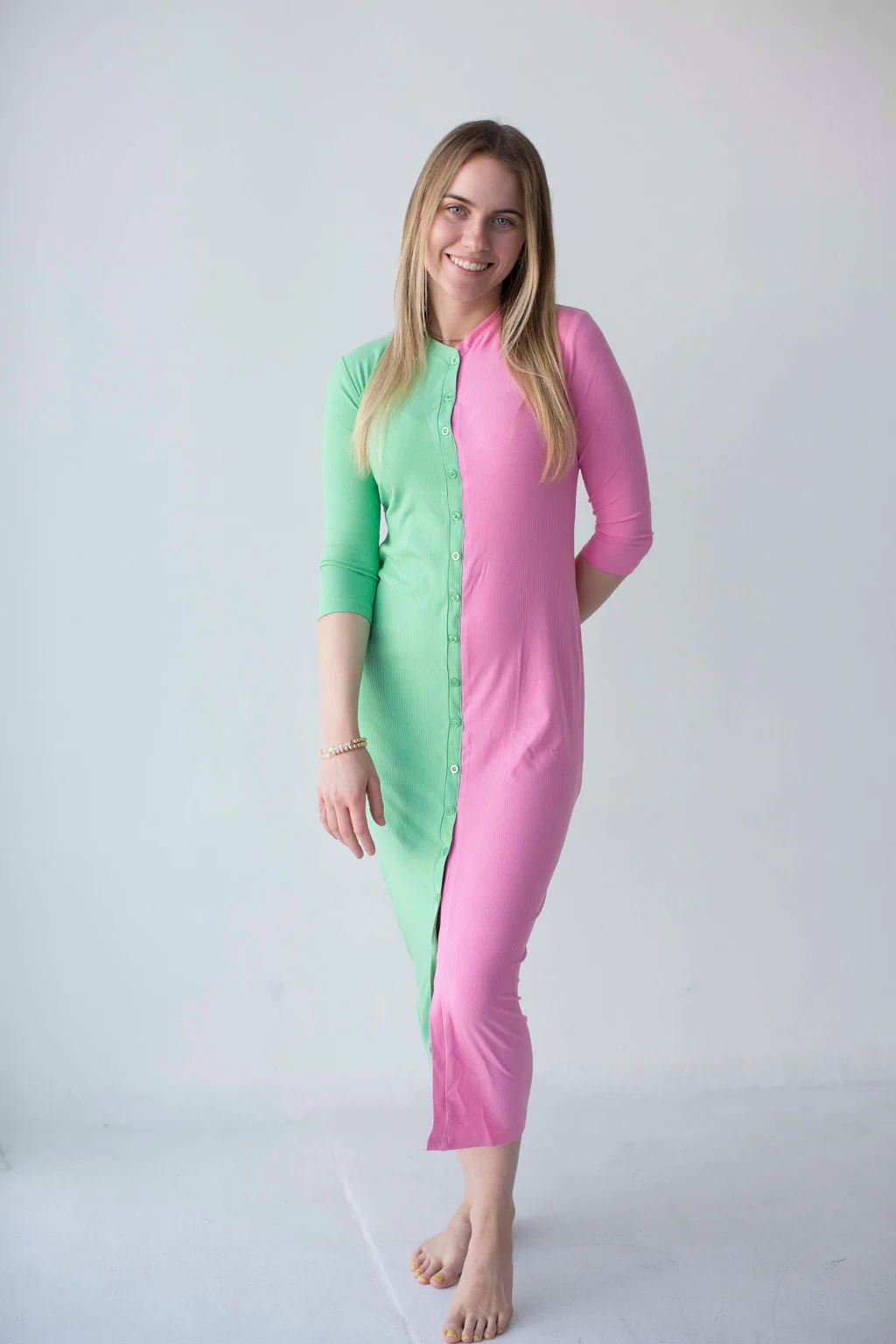 Two-Tone Ribbed Midi - Image 3