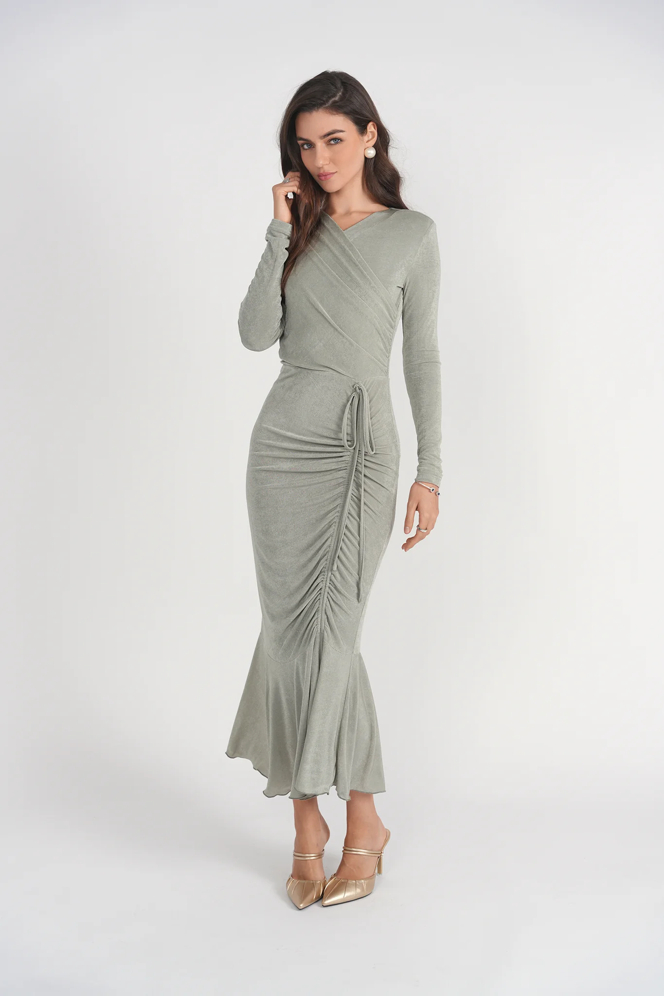 Valerie Midi Dress- Seafoam - Image 3