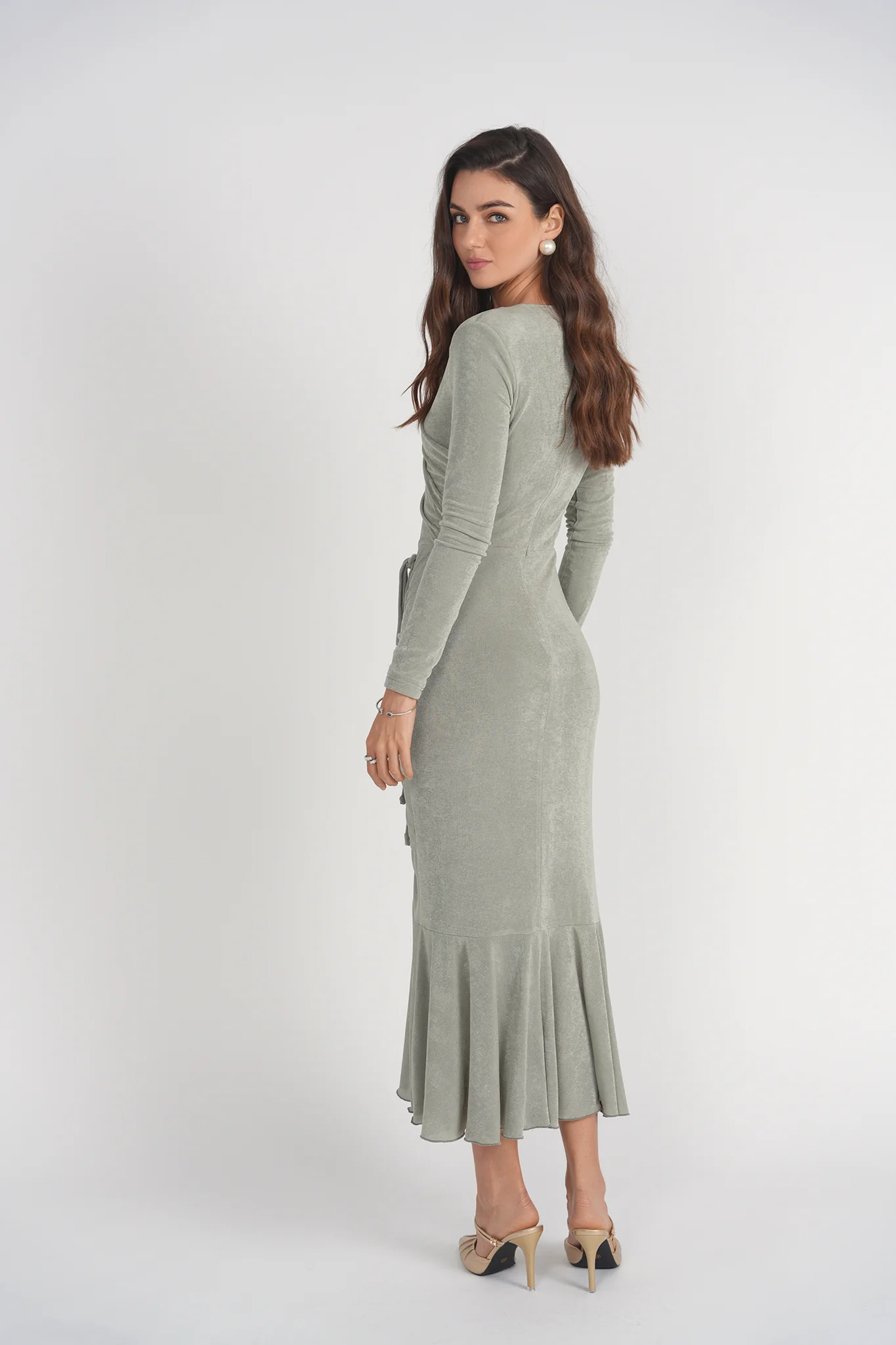Valerie Midi Dress- Seafoam - Image 4