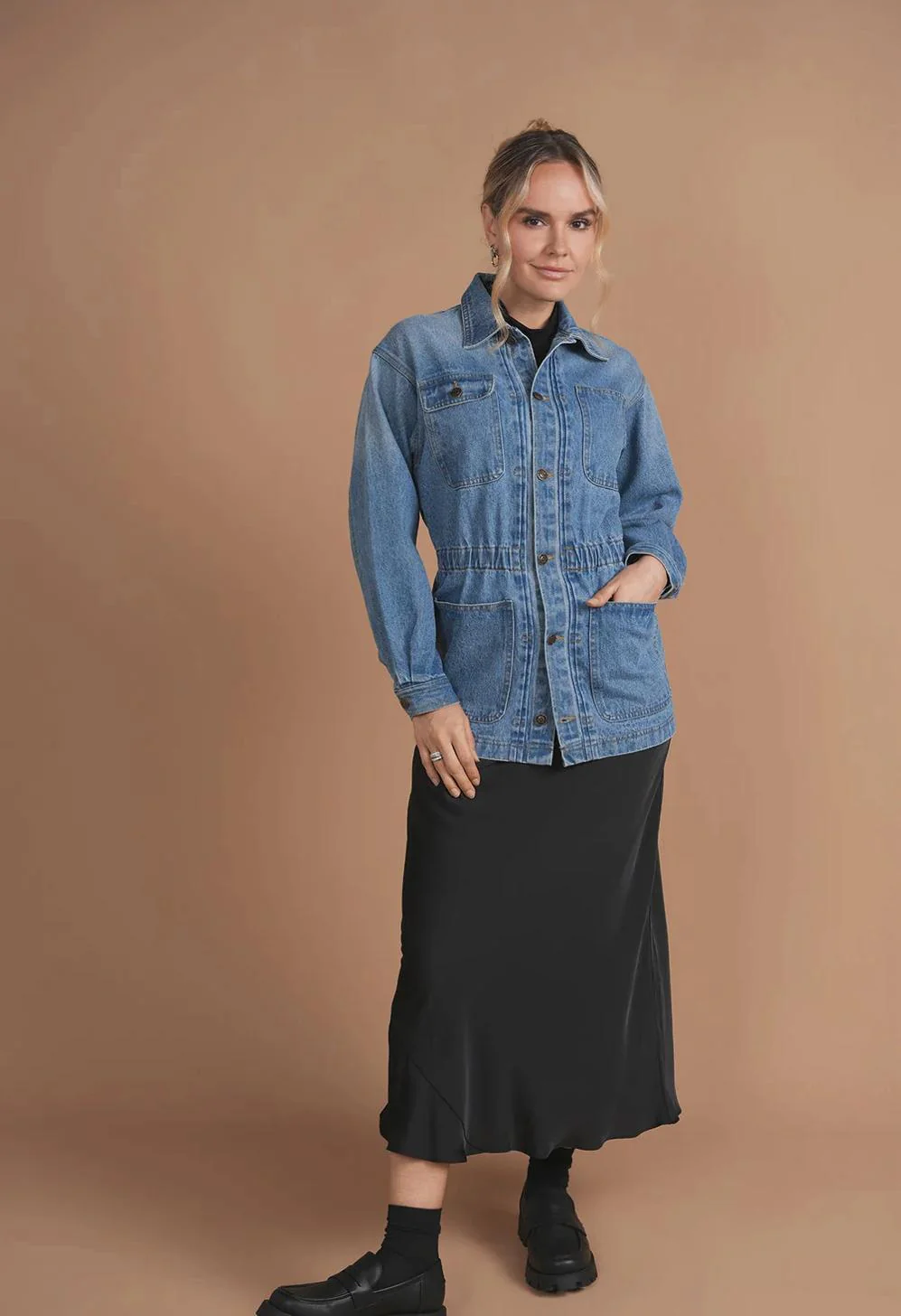 Waisted Denim Jacket - Image 2