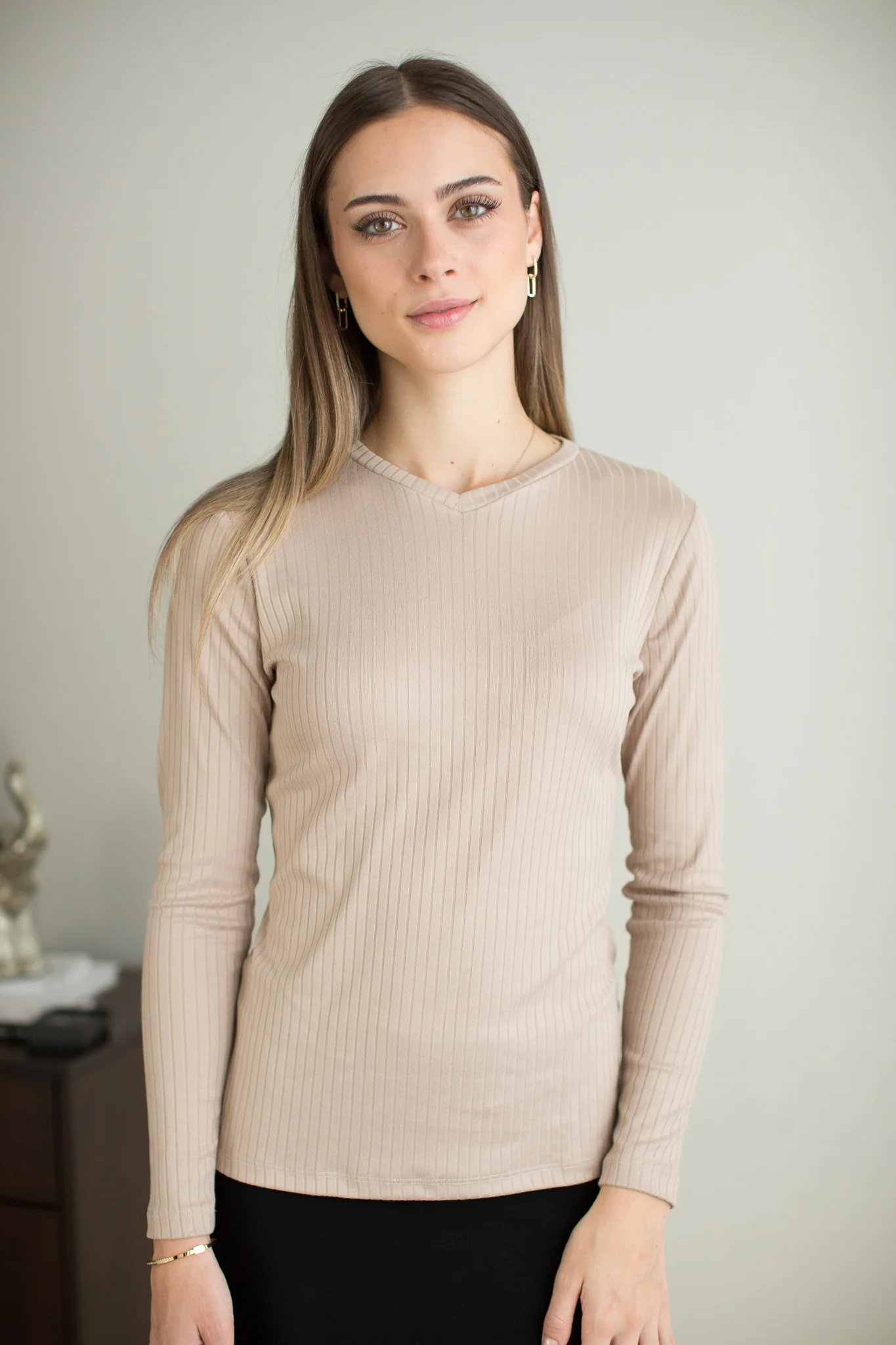 Wide Rib Crew Neck Tee - Image 2