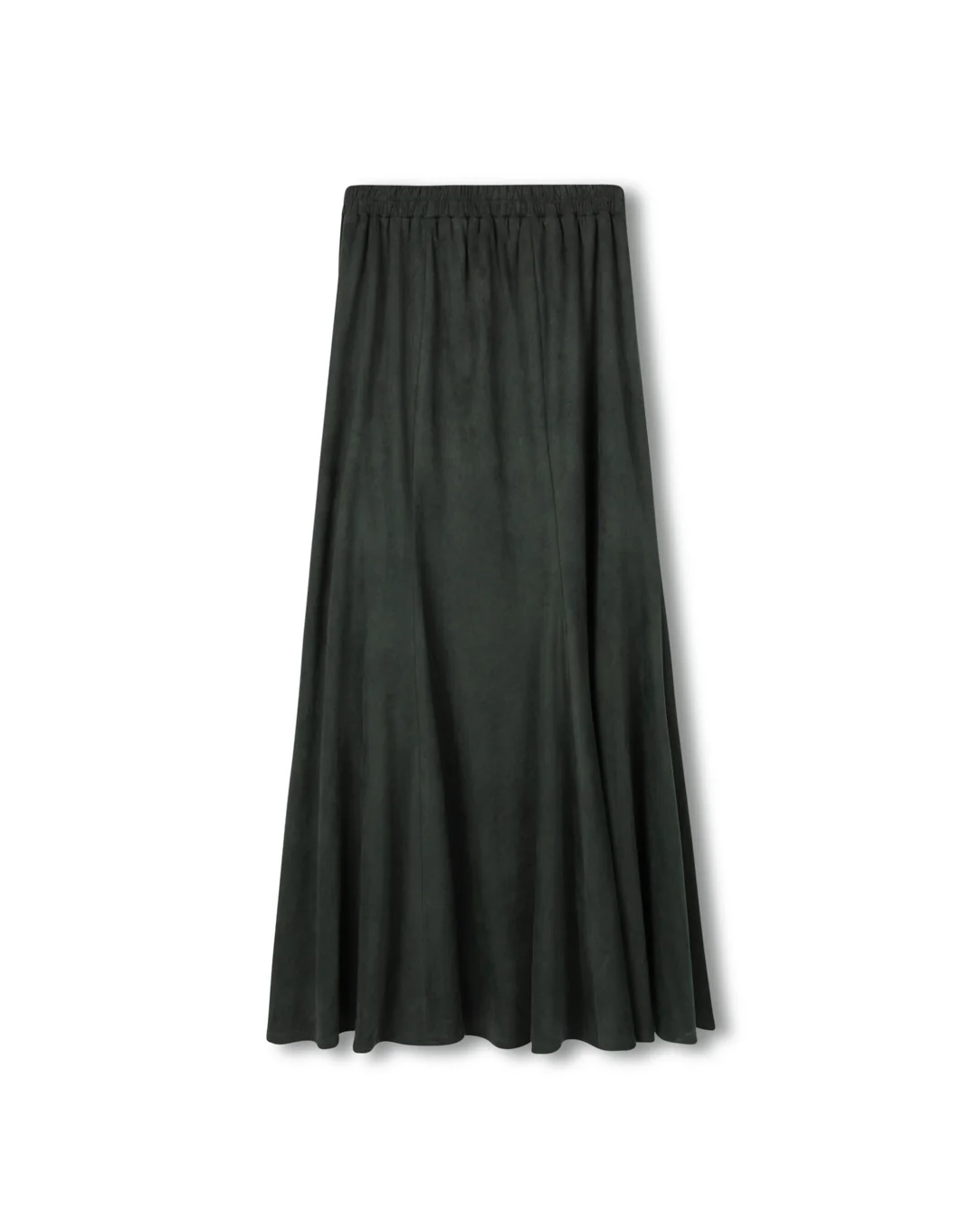 Winder Velvet Cupro Skirt- Green