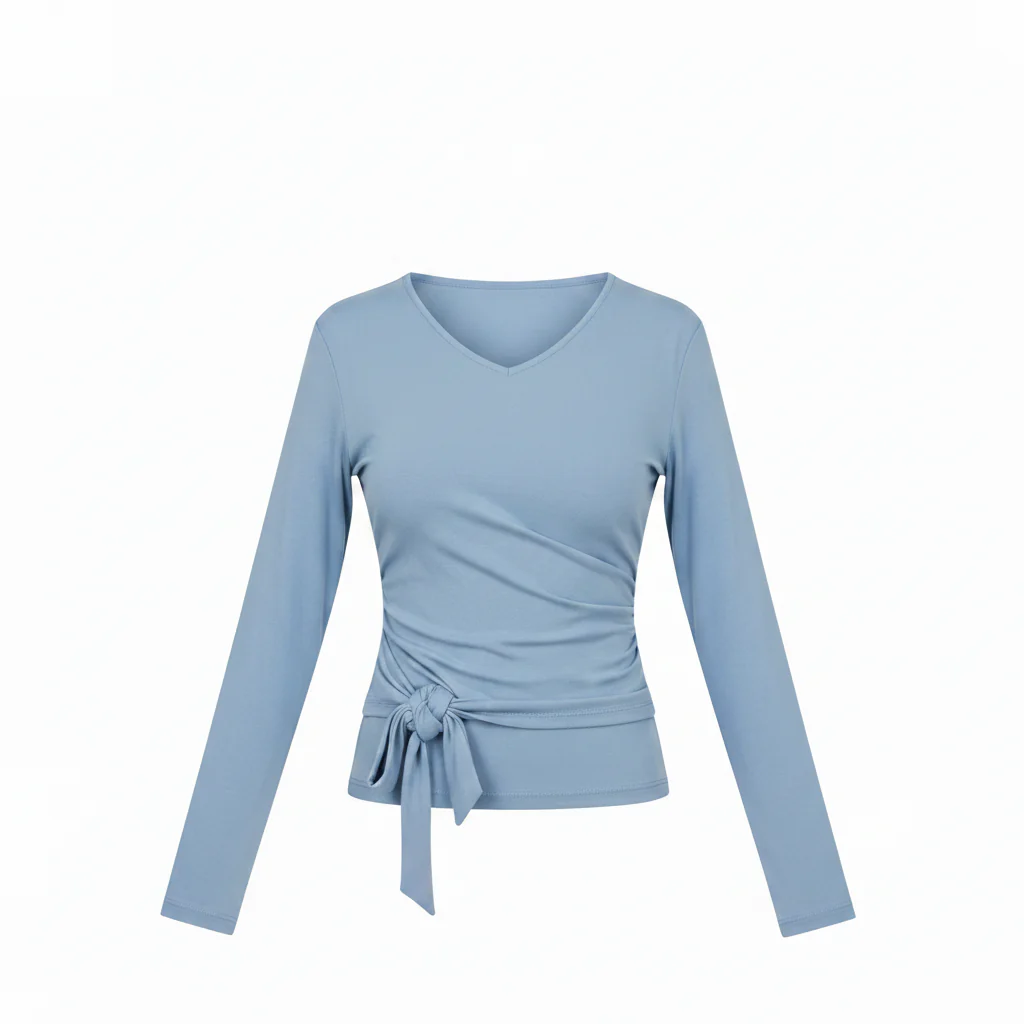 Wrap Tee- Blue
