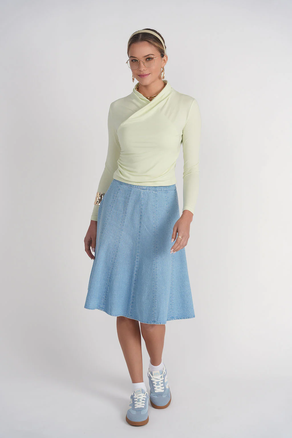 Yael Cotton Top- Lime - Image 2