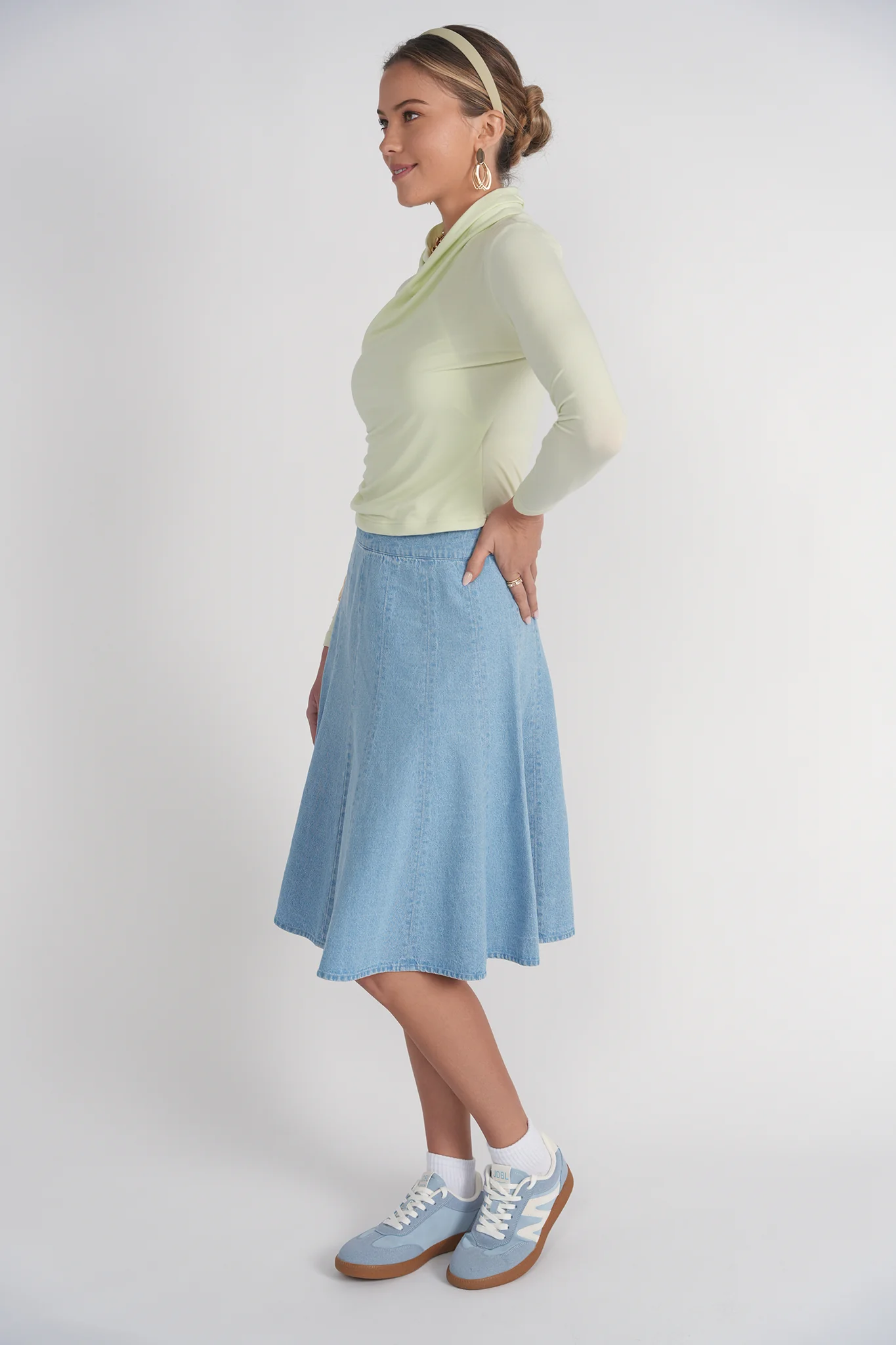 Yael Cotton Top- Lime - Image 3