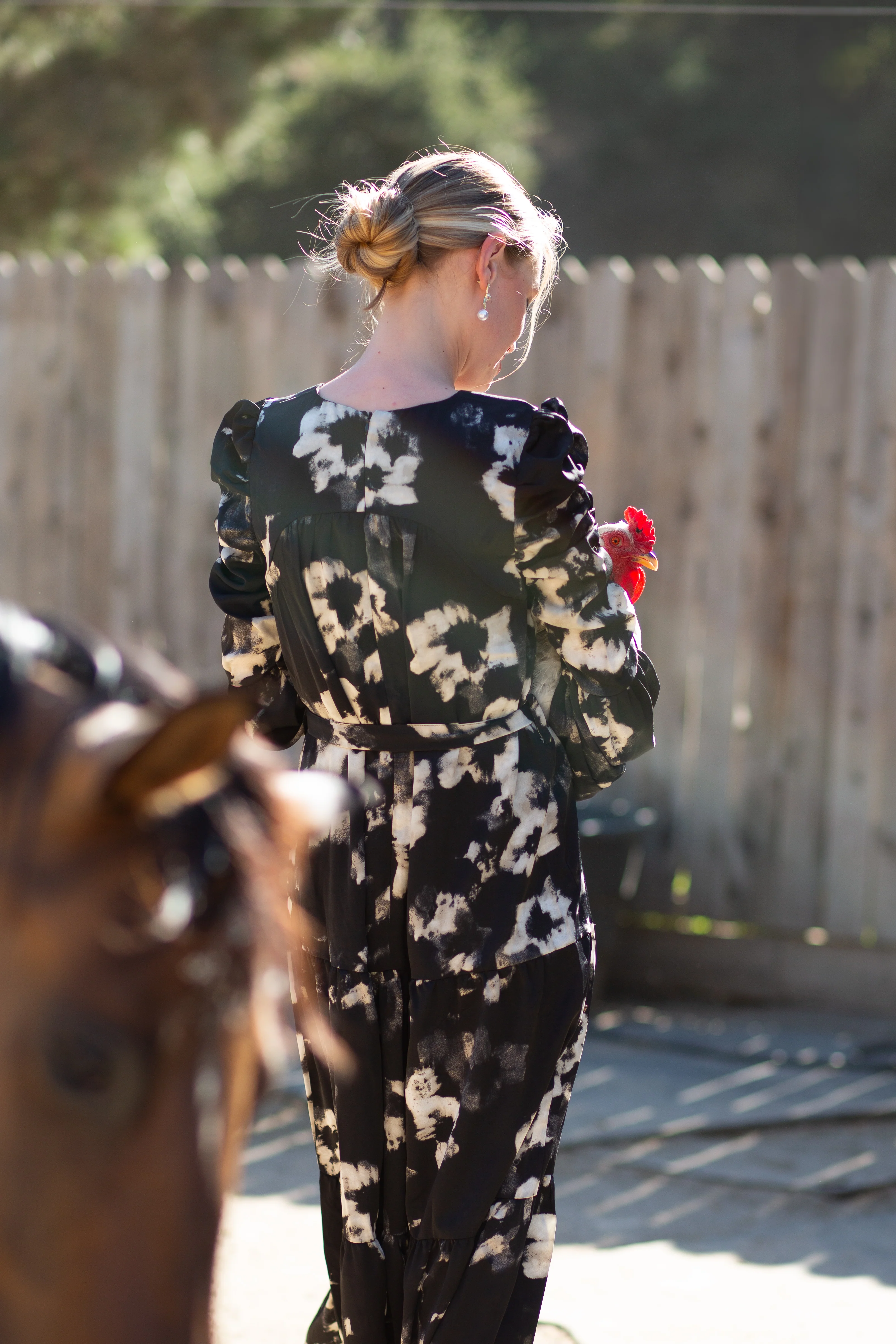 Zahava Midi- Abstract Black Floral - Image 3
