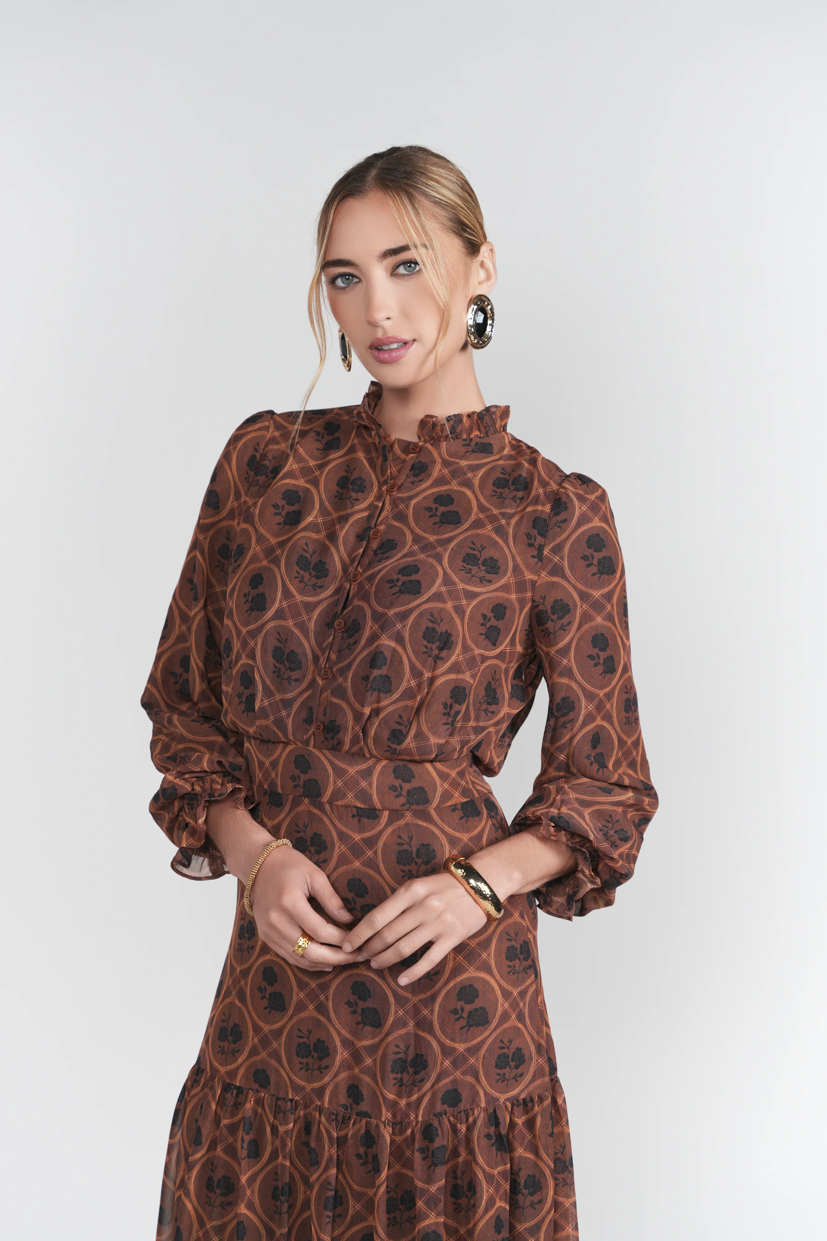 Zoe Maxi- Autumn Browns - Image 2